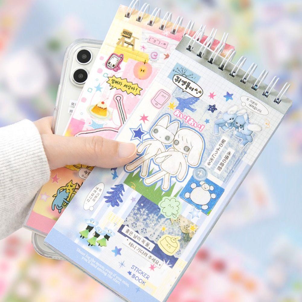 20 Sheets Sticker Book DIY Scrapbook Sticker New Diary Sticker  Stationery Supplies