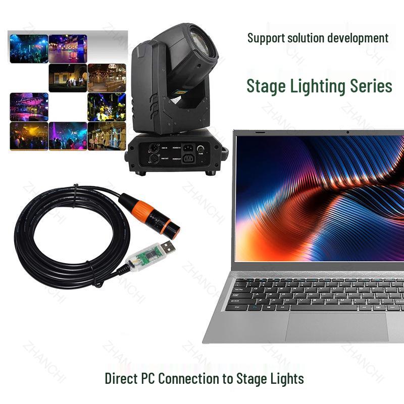 USB-кабель для отладки DMX-консоли RS485 для управления сценическим освещением