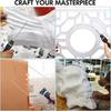 EU/UK/US Three Specifications Straight Cylinder Electric Foam Cutter with Three Replaceable Cutting Heads for Foam Polystyrene