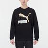 PUMA Sweatshirts Men's Black Crew Neck Moderate Regular 535278-01