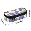 Pencil Case 300D Polyester Organized Storage Zipper Closure with Mesh Pocket Removable Divider and Pen Slots for Boys Girls