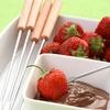 6Pc Stainless Steel Fondue Forks Wood Handle Chocolate Fork Heat Resistant Hot Pot Fruit Dessert Fork Fondue Skewer Kitchen Tool