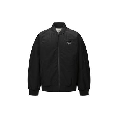 Reebok Однотонная повседневная универсальная куртка Унисекс куртка Черный 24FRE201UGH0