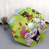 Hello Kitty, Sanrio Автоматический Открывающийся/Закрывающийся Зонт - Милый Зонт с Милым Дизайном, Портативный Компактный 3-Складной Зонт для Мужчин и Женщин, Hallowee