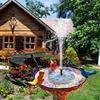 Solar Fountain Pump 8 Nozzles Floating Garden Pond Decor Bird Bath Pool Spray No Electricity Needed Outdoor Water Feature
