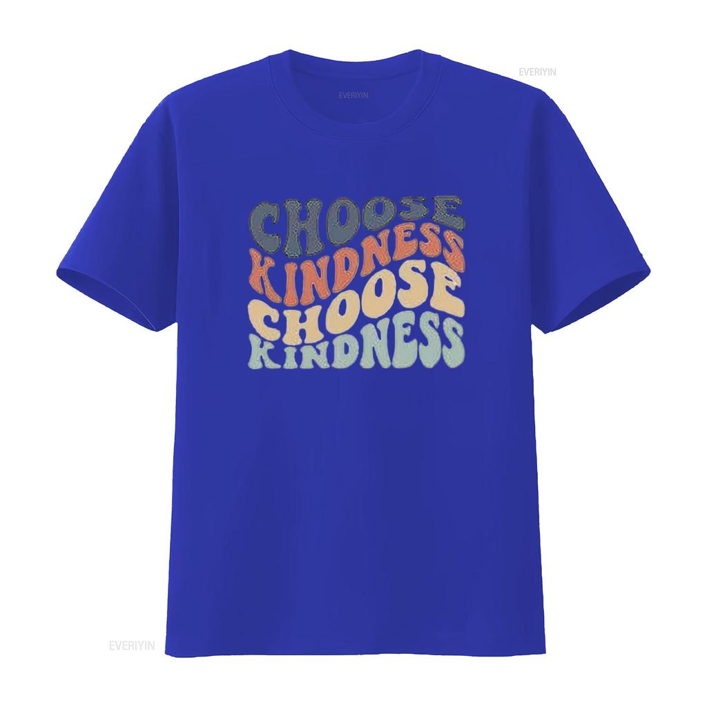 Womens Choose Kindness T Shirt Expression PrinT Casual Tops vintage Washed fashion homme streetwear Slightly designer clothes