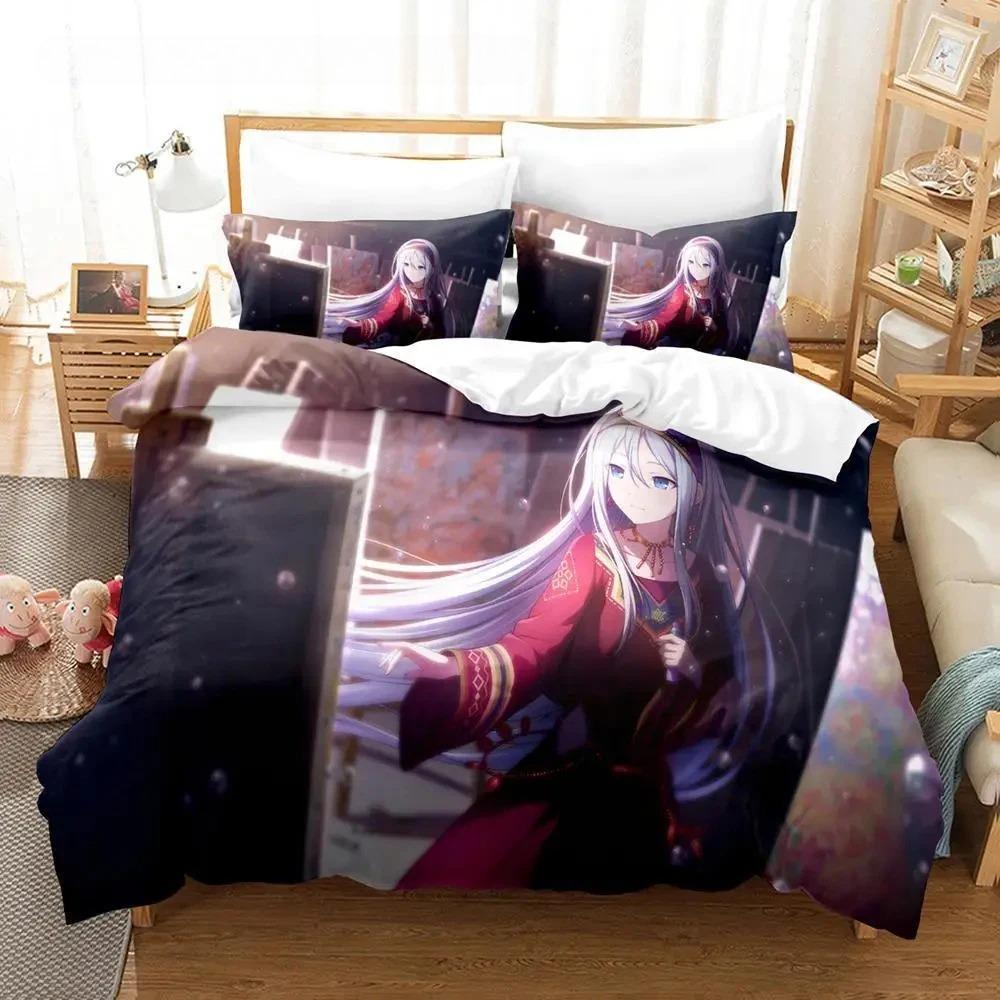 Yoisaki Kanade Bedding Set Cartoon Anime Three-piece Set Adult Boys Bedroom Duvet Cover Sets Kawaii Girl Colcha De Verano Cama