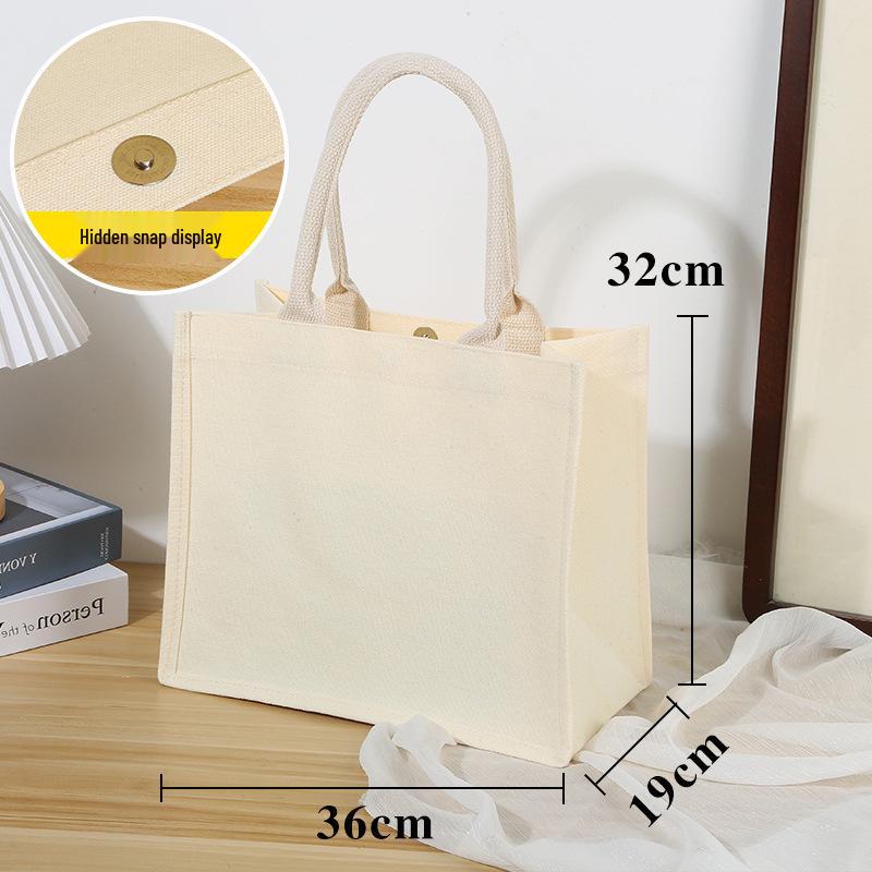 Холщовая сумка-тоут Muji с индивидуальным логотипом - Хлопковая сумка высокого качества с 3D-покрытием