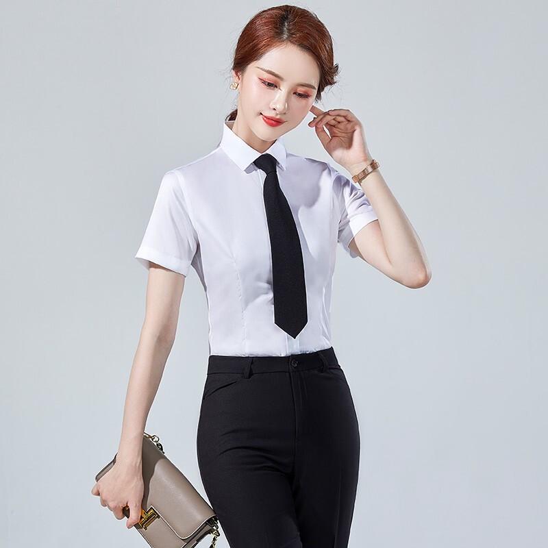 Унисекс хлопковая униформа с коротким рукавом, не мнущаяся