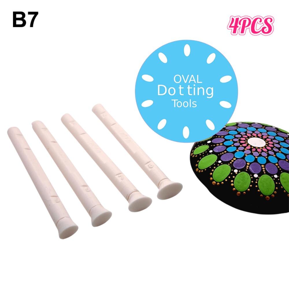 4pcs Moon Pattern Art Stamp Pen Reusable Dot Painting Pen New Embossing Tool for DIY Graffiti