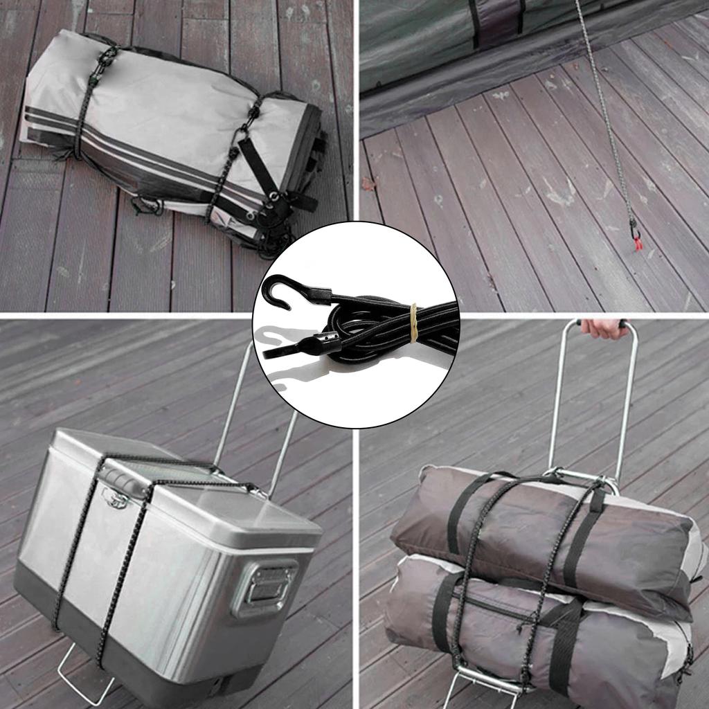 1 м прочный эластичный шнур-банджи, ремешок, эластичный пластиковый крючок для автомобиля, мотоцикла, багажа, палатки, каяка, лодки, каноэ, велосипеда, веревка, стяжка