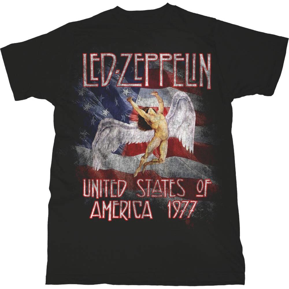 Led Zeppelin Stars N' Stripes USA '77 Official Merchandise T-Shirt M/L/XL New-