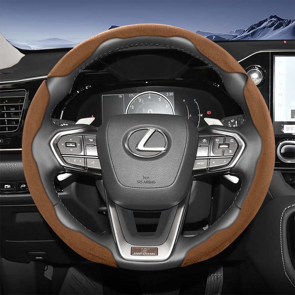 Подходит для спортивного рулевого колеса Lexus из замши, разъемного типа на кнопках, нескользящее и прочное, для моделей таких как Rx Nx Es Gx Lbx Ux Is Rz Lx