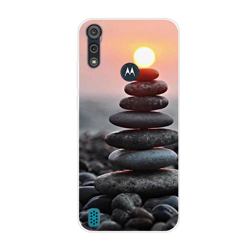 For Motorola Moto E6S 2020 Case Shockproof Soft Silicone TPU Back Cover For Moto E6S 2020 E6i Phone Cases E 6S Case Cute Cartoon