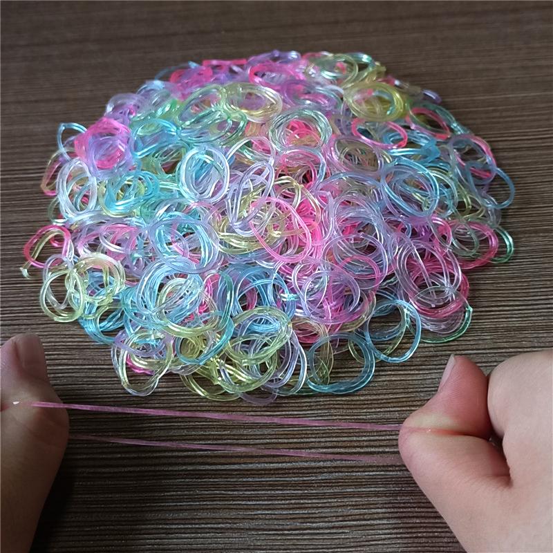 Simplicity 600 шт./упак. DIY браслет мода одноразовые резинки бусины для ручной работы резинка ювелирные изделия аксессуары резинка перламутровый цвет