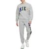 Nike Crew Neck Pullover Long Sleeve Letter Patch Sweatshirt Men Sweatshirt Gray FZ0880-063