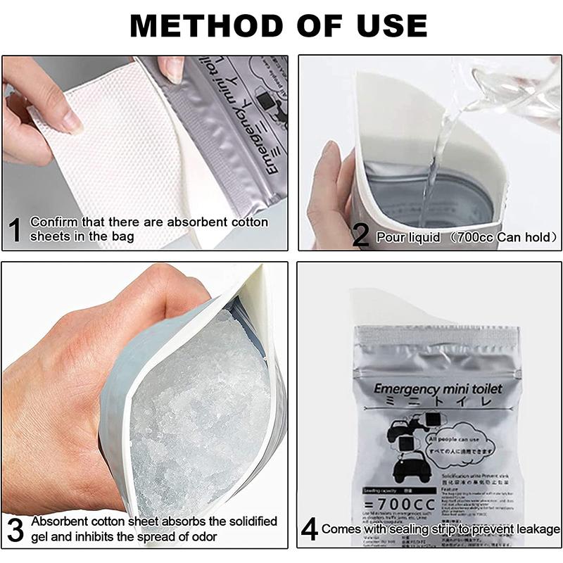 4 шт 700 мл аварийный автомобильный мочеприемник мешки для рвоты мини-туалет мобильные туалеты