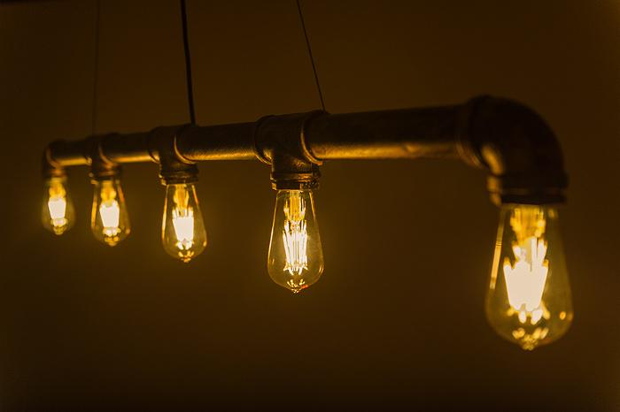 Decorative filament LED bulb ST64 75W E27 warm