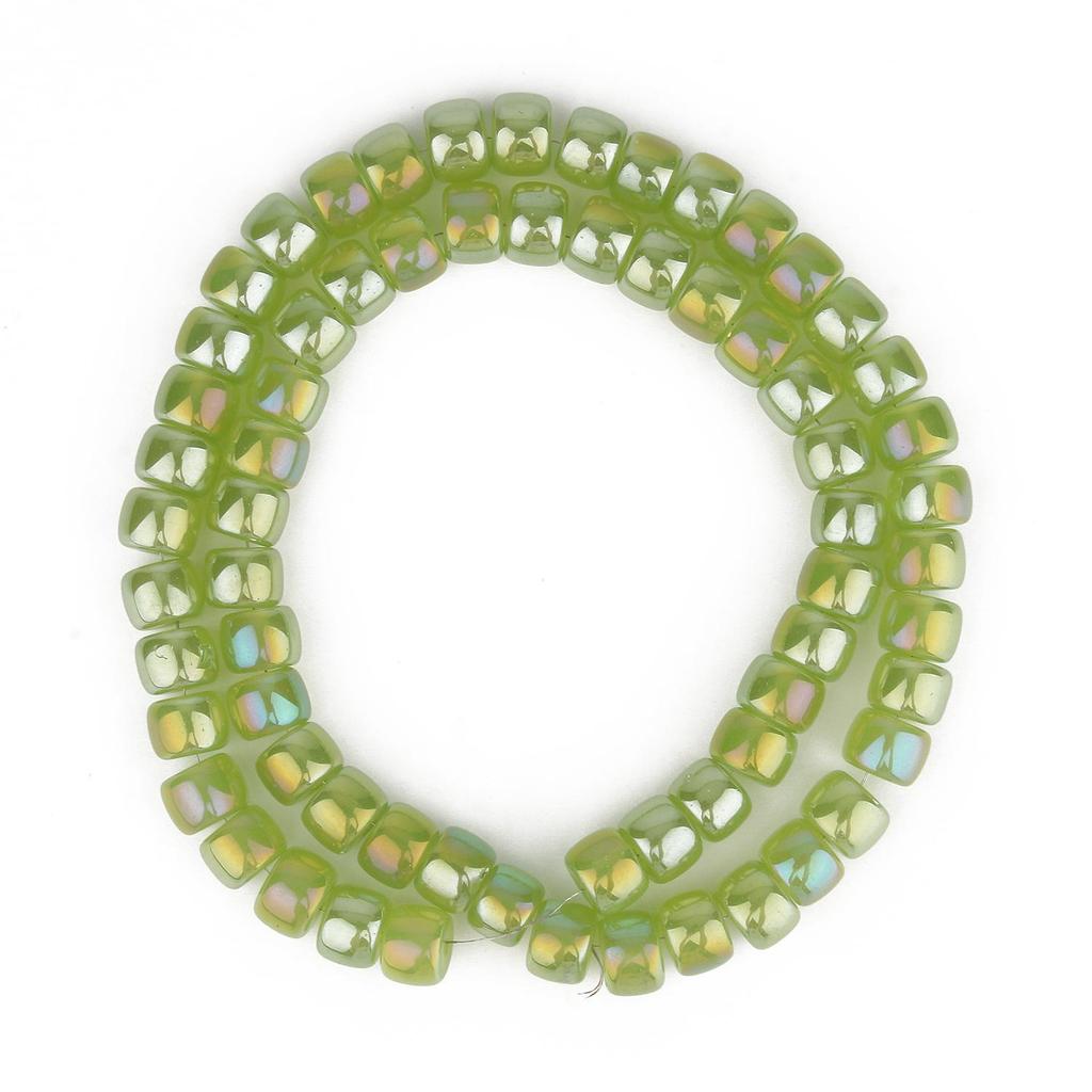 Natural AB Color Glass Crystal Multicolor Cylinder Beads For Handmade Diy Bracelet Jewelry 8x6mm