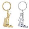 Сплав Парикмахерские Ножницы и Расческа Фен Брелок для Ключей Подвеска