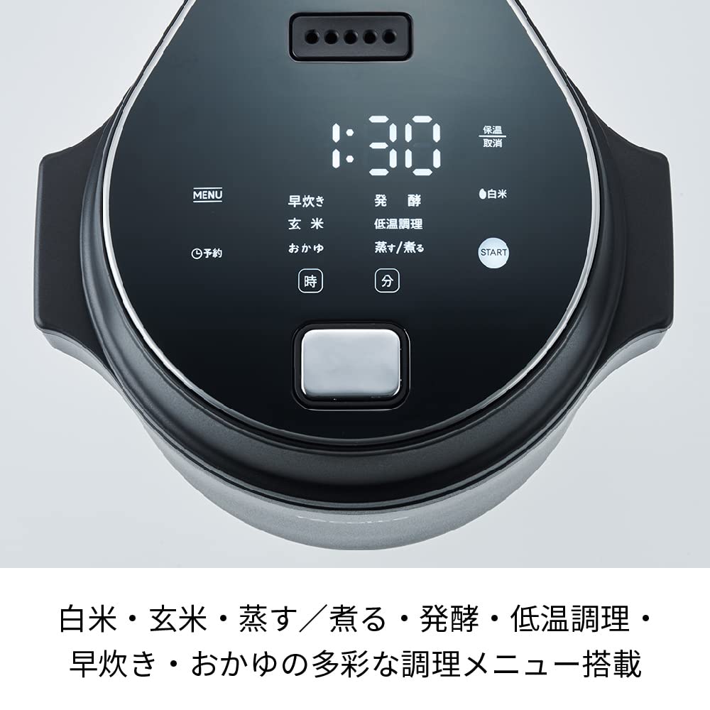 Recolte Compact Rice Cooker Compact Rice Cooker Black RCR-1