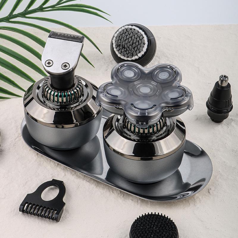 Многофункциональная перезаряжаемая электрическая бритва для мужчин - Цифровой дисплей, для бритья головы налысо, для всего тела и бороды, моющаяся бритва