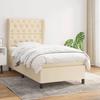 VidaXL Divan Bed with Mattress Cream 80x200 Cm Fabric - Model 3128162