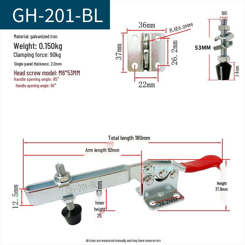 Quick-Release Horizontal Welding Pliers Clamp 301/201/101