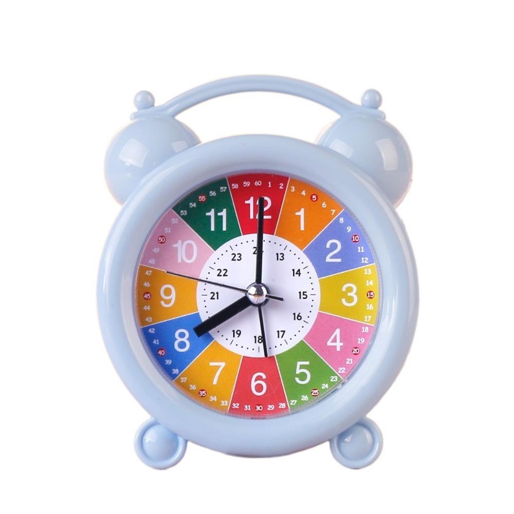 Early Education Children Desktop Clock Silent Table Alarm Clock Bedroom Bedside