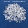 45sets(180pcs) Clothes Shirts Scrapbooking Stud Fasteners Transparent Press Button Snap Buttons