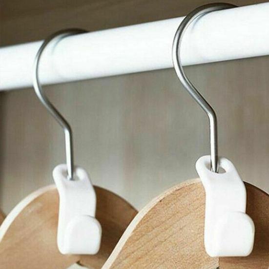 50 шт. крючки для одежды без заусенцев, компактные многофункциональные соединители для вешалок, инструмент для гардероба