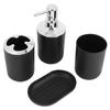 Набор аксессуаров для ванной комнаты 4 шт./набор Мыльница Диспенсер Стакан для хранения Стакан для полоскания рта Набор для ванной