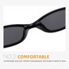 Black Shades Outdoor Sunglasses Oval Frame Travel Goggles British Style Driving Glasses