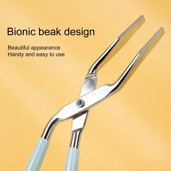 Щипцы для волос с закругленными краями. Экономия труда. Высокая твердость. Полезная удобная ручка. Пинцет для удаления бровей. Женская поставка.