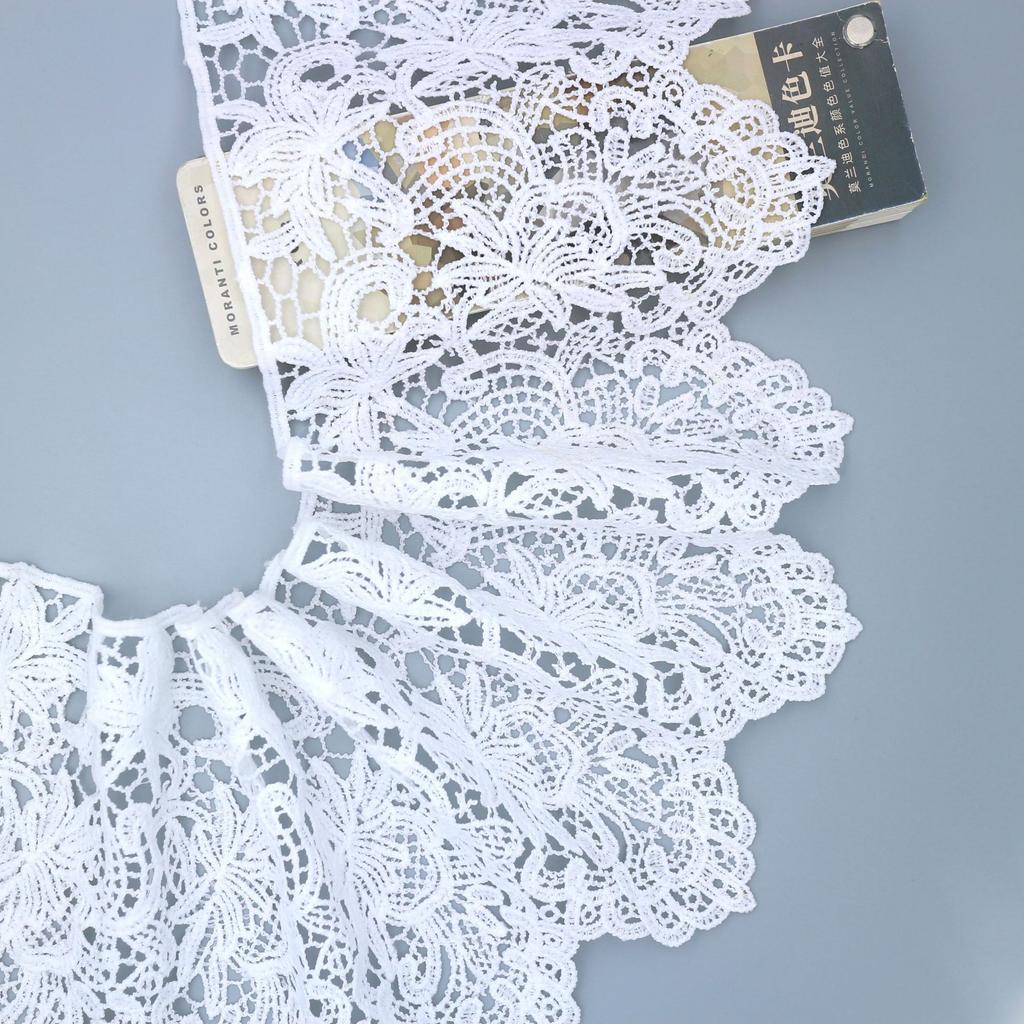 Unilateral Milk Silk Embroidery Non-Elastic Lace Lace Barcode 17.5Cm Women'S Clothing Children'S Clothing Dress Accessories