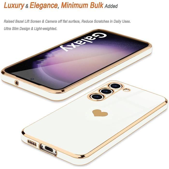 Coque - Samsung - Galaxy S9 Plus - Blanc - Antichoc - Motif Cœur