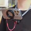 Магнитное крепление на шею POV/Vlog Selfie Phone Mount Регулируемый угол наклона Силиконовый держатель Hand Free для телефона Samsung Huawei