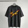 Canadair Cl-415 Super Scooper Firebomber Aircraft Washed T Shirts Streetwear Hip Hop Vintage T-Shirts Tee Shirt Men Women