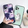 LO22 Cartoon Unicorn Soft Shell Phone Case for Samsung Galaxy Note 10 20 S23 S24 S25 Ultra FE Plus Edge Lite A02S A35 A07 A17