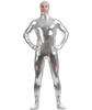 Косплей пришельца Серебристый Очень большой XXL Подходит для роста Эластичные колготки на все тело Взрослый Хэллоуин Сценический костюм [deaizaka.biz] 180-190см