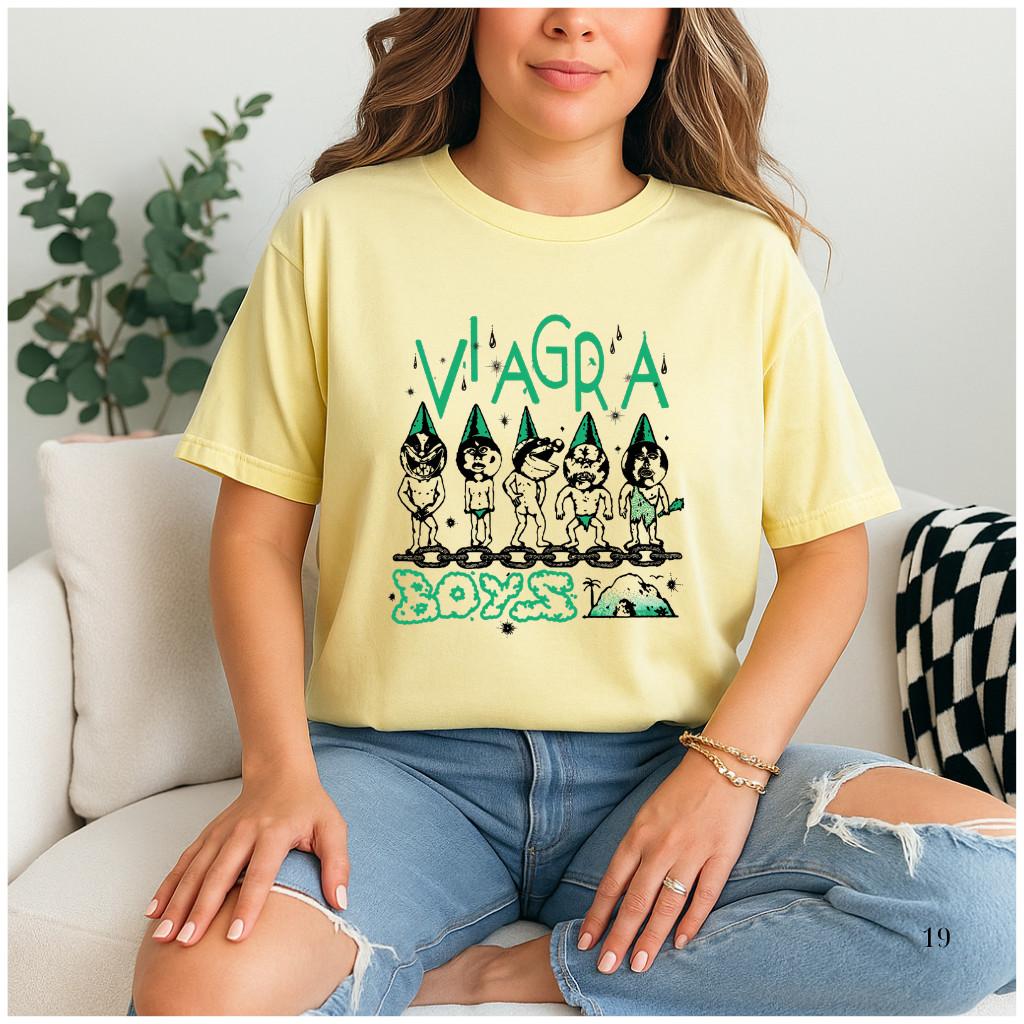 Viagra Boys Винтажная футболка группы Графическая футболка для концерта Унисекс S-5XL