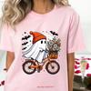 Halloween GhosT T Shirt Cute Spooky Season Fall Autumn vintage Washed Slightly fashion Soft designer clothes
