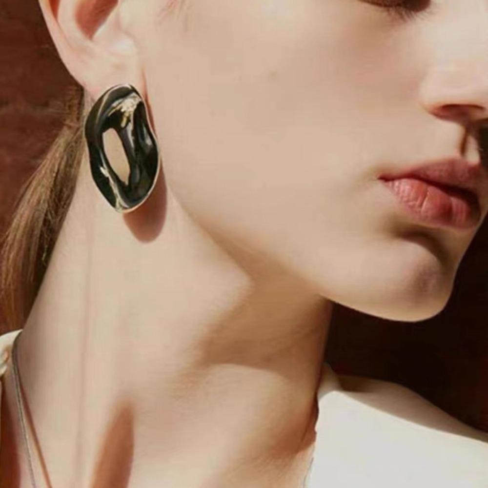 Европейско-американский стиль Геометрические Неправильной формы Серьги-гвоздики Винтажный Шик Металлические серьги Вечеринка