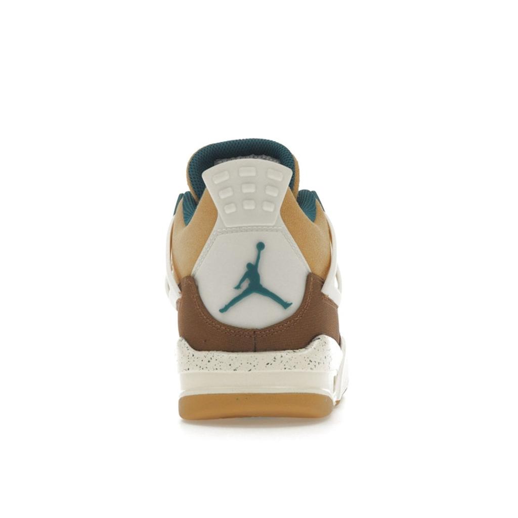 Детские кроссовки Air Jordan 4 Retro GS Cacao Wow Brown Geode-Teal Ale-Brown FB2214-200