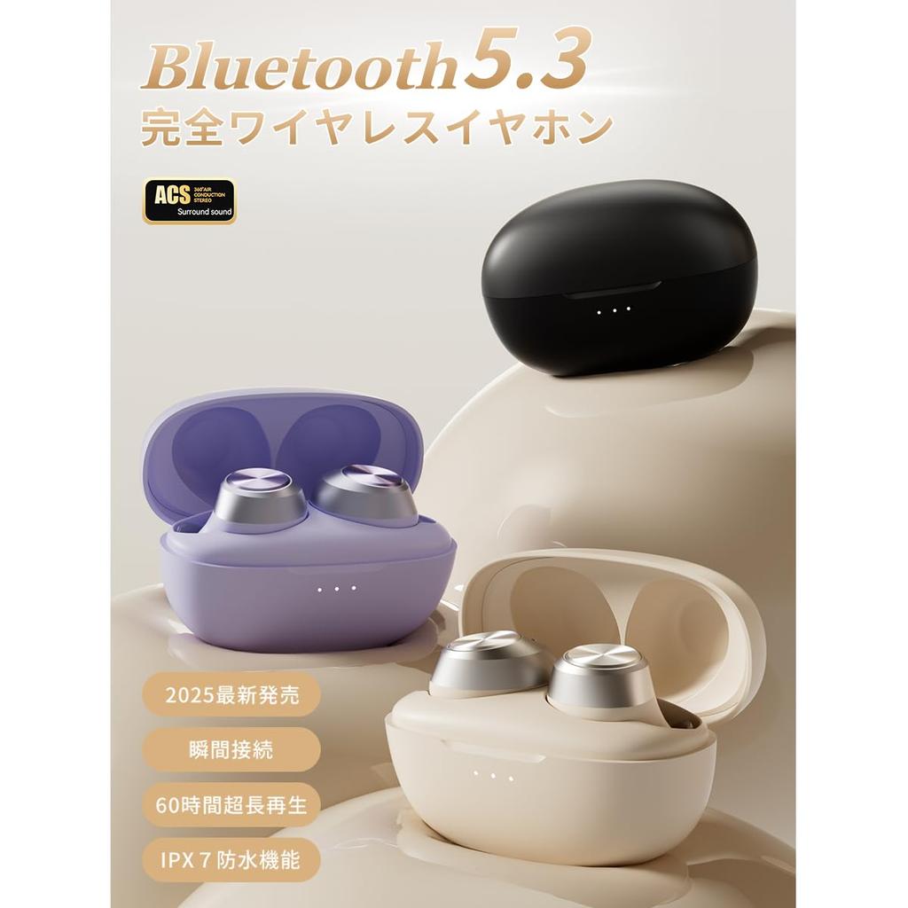 Беспроводные Bluetooth-наушники Bluetooth Автоматические Мгновенные Hi-Fi Звук с Глубокими Басами Удобные До 60 Часов Быстрой Зарядки ENC Шумоподавление Полный Громкости Бинауральные или