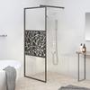 VidaXL Shower Wall Bathtub Partition Bathroom Accessory Shower Partition Interior 80x195 Cm ESG Glass with 151880