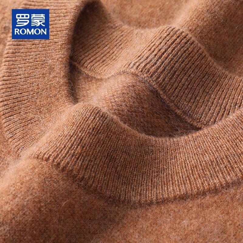 ROMON Мужской пуловер из 100% чистого кашемира с круглым вырезом