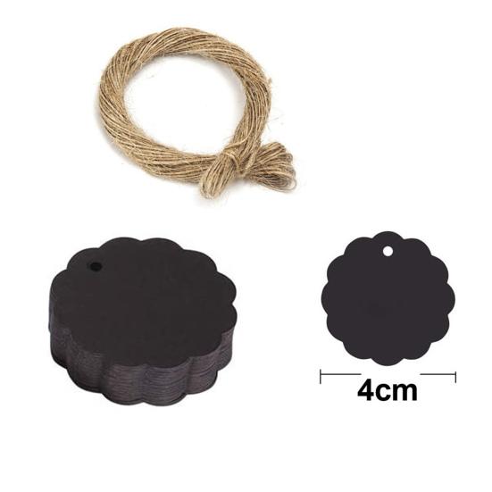 100Pcs Gift Tag with 20m Jute Twine Round/Heart/Rectangle Shaped Blank Design DIY Thick Wedding Thanksgiving Christmas Craft Tag Party Favors