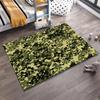 Camouflage Pattern Carpet Rug with Green and Black Army-Style Design for Decoration Suitable for use as an anti-slip1 for1room and bedroom sofas