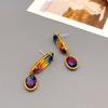 Gradient Crystal Glass Earrings